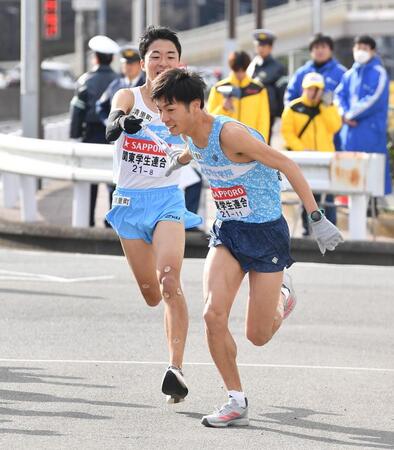 東大院生の古川大晃が快走　白髪の６５歳教授も給水係で登場に騒然