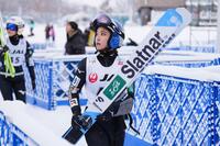 　公式練習に臨む高梨沙羅