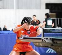 　全日本選手権の女子シングルスに出場した松島美空