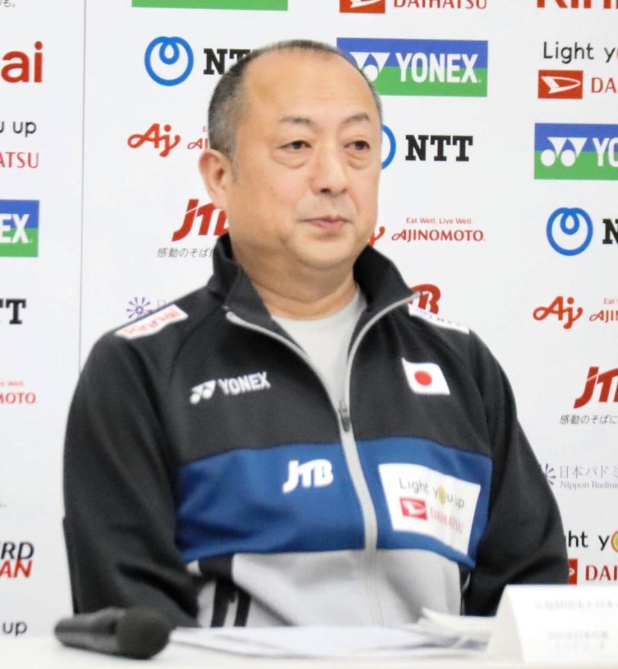 　ヘッドコーチ就任会見に出席した大堀氏