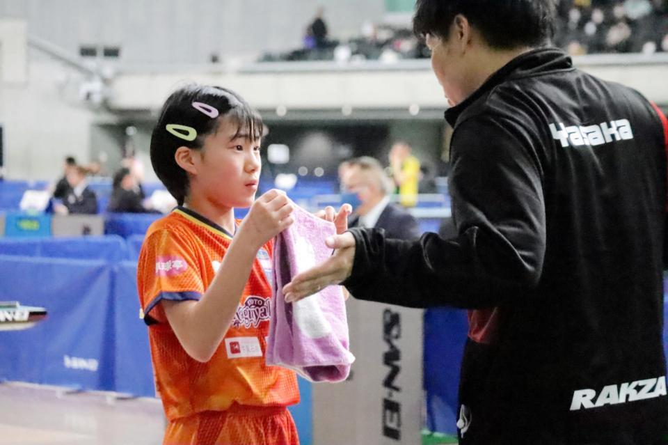 　全日本選手権の女子シングルスに出場した松島美空