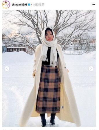 　吉田知那美のインスタグラム（ｃｈｉｎａｍｉ１９９１）より