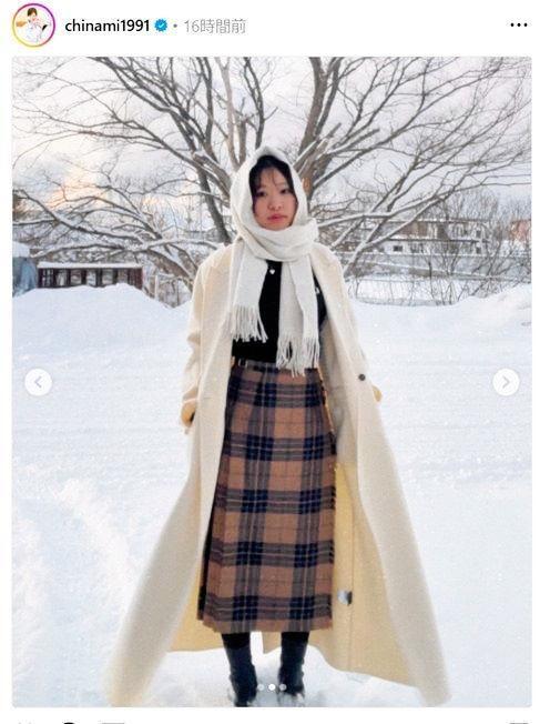 　吉田知那美のインスタグラム（ｃｈｉｎａｍｉ１９９１）より