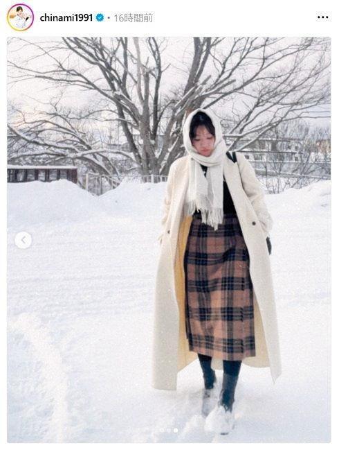 　吉田知那美のインスタグラム（ｃｈｉｎａｍｉ１９９１）より