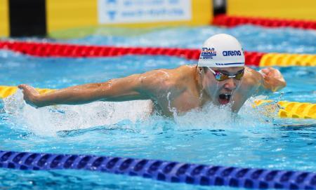 寺門優勝、本多は５位　競泳の北島康介杯第２日