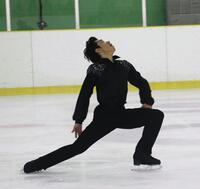 　フリーの演技をする織田信成（撮影・中野裕美子）