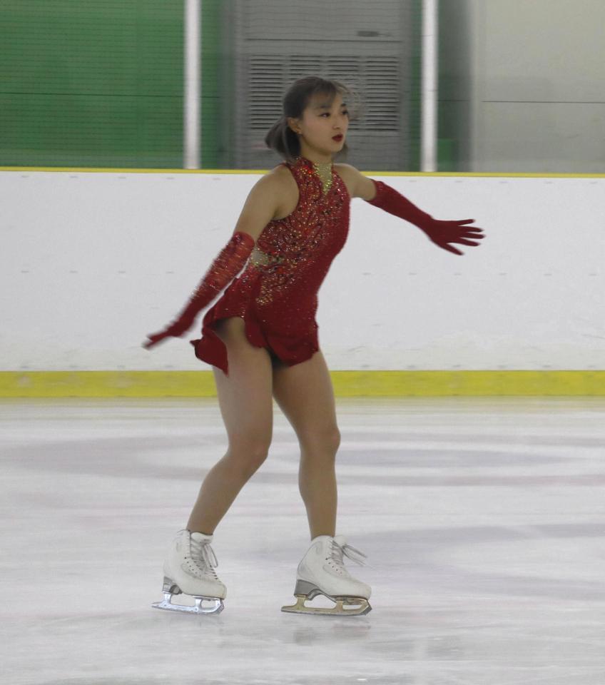 　ＳＰ演技をする坂本花織