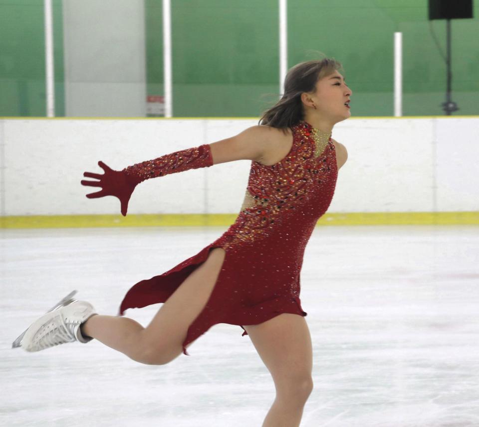 　ＳＰの演技をする坂本花織