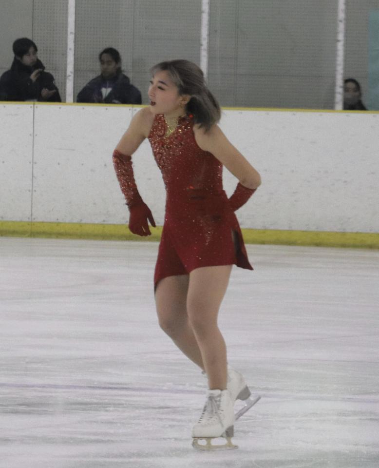 　ＳＰの演技をする坂本花織