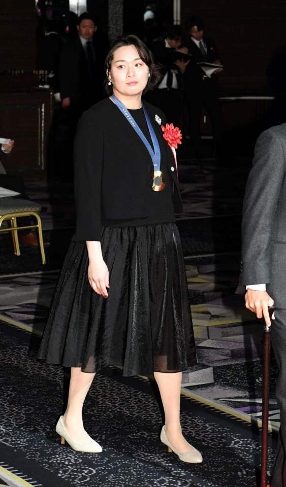 　入場する北口榛花（撮影・佐藤厚）