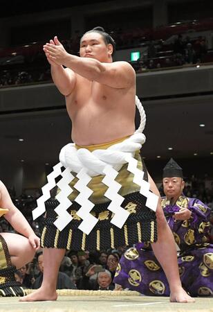 　両国国技館で初の横綱土俵入りを行う豊昇龍