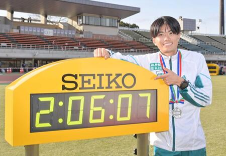 　２時間６分７秒をマーク