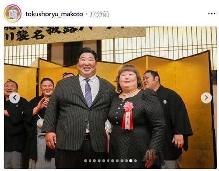 　千田川親方のインスタグラム（ｔｏｋｕｓｈｏｒｙｕ＿ｍａｋｏｔｏ）より