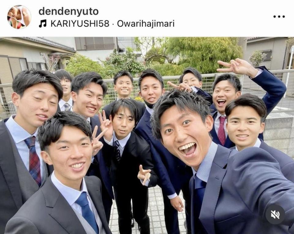 　田中悠登のインスタグラム＠ｄｅｎｄｅｎｙｕｔｏより