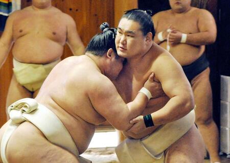 豊昇龍　横綱昇進後初の稽古　春場所へ闘志「ファンに休場する姿は見せたくない」