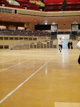 　５０メートル走に挑む今田光星