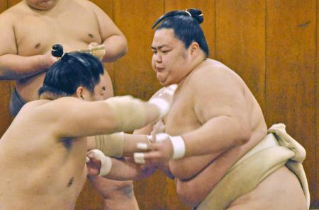 かど番琴桜、異例の出稽古　２日続けて時津風部屋へ