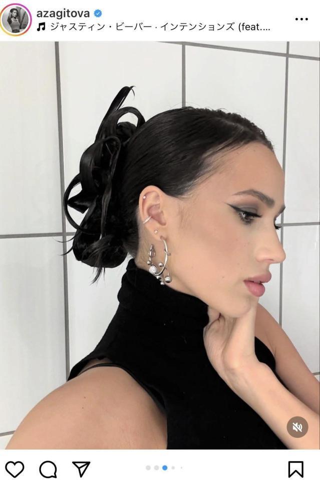 　ザギトワのインスタグラム＠ａｚａｇｉｔｏｖａより