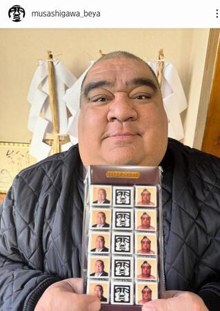 　武蔵川部屋のインスタグラム（ｍｕｓａｓｈｉｇａｗａ＿ｂｅｙａ）より