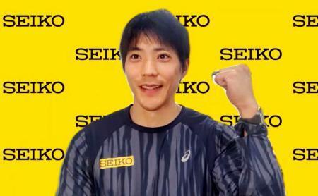 　オンラインで取材に応じる陸上男子の山縣亮太＝１８日