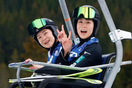 葛西姉妹が９０ｍ越え連発　世界ノルディック開幕