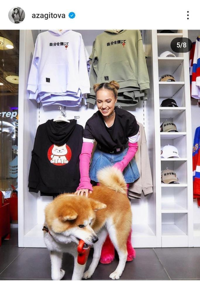 　ザギトワのインスタグラム（＠ａｚａｇｉｔｏｖａ）から