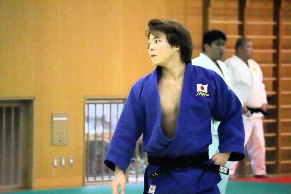 　稽古に励む阿部一二三