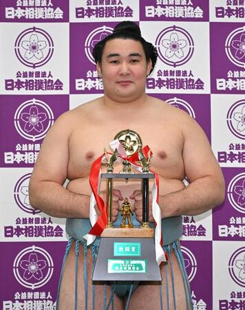 　昨夏場所で敢闘賞の欧勝馬＝２０２４年５月