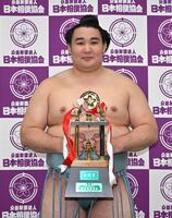 　昨夏場所で敢闘賞の欧勝馬＝２０２４年５月