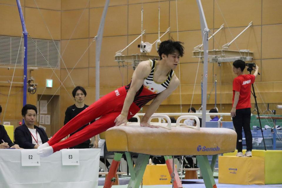 　強化合宿試技会に参加した橋本 