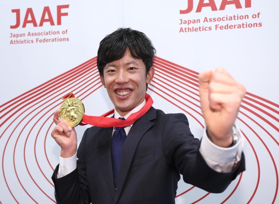 　ＪＭＣシリーズ　シリーズ４のチャンピオンに輝いた小山直城（撮影・佐々木彰尚）