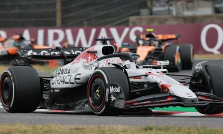 　鈴鹿４連覇で今季初優勝のレッドブル・ホンダのマックス・フェルスタッペン（撮影・神子素慎一）