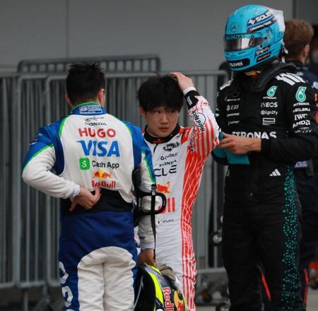 決勝を１２位で終えたレッドブル・ホンダの角田裕毅＝鈴鹿サーキット（撮影・神子素慎一）