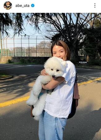　阿部詩のインスタグラム（＠ａｂｅ＿ｕｔａ）から
