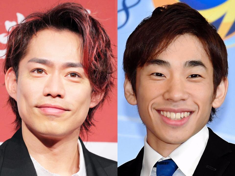 　高橋大輔氏（左）と織田信成氏