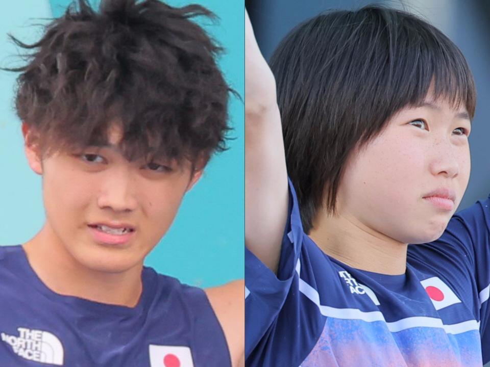 　（左から）安楽宙斗、森秋彩