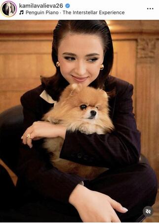 ワリエワのインスタグラム＠ｋａｍｉｌａｖａｌｉｅｖａ２６より