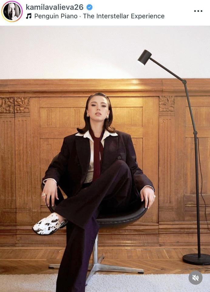 ワリエワのインスタグラム＠ｋａｍｉｌａｖａｌｉｅｖａ２６より