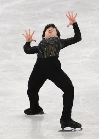 　ファンを魅了した鍵山優真（撮影・佐々木彰尚）