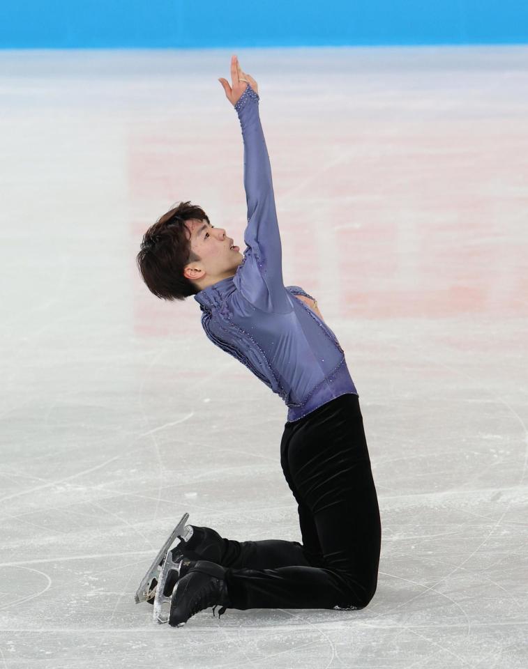 　華麗な演技を披露した佐藤駿（撮影・佐々木彰尚）