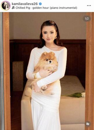 ワリエワのインスタグラム＠ｋａｍｉｌａｖａｌｉｅｖａ２６より