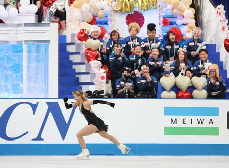 フィギュア世界国別選手権　日本は銀メダル　女子フリーで坂本３位、千葉５位