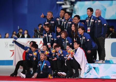 　２位の日本チーム（撮影・佐々木彰尚）