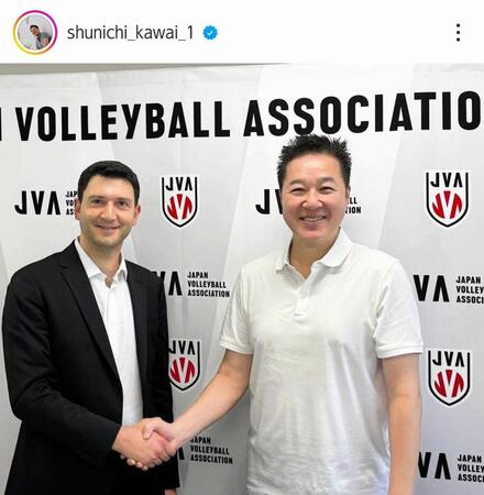 　加工前の川合会長。自身のインスタグラム（ｓｈｕｎｉｃｈｉ＿ｋａｗａｉ＿１）より 
