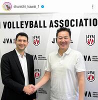 　加工前の川合会長。自身のインスタグラム（ｓｈｕｎｉｃｈｉ＿ｋａｗａｉ＿１）より 