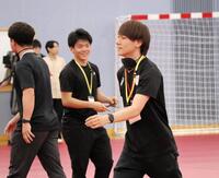 　ブラインドサッカーに参加した森重航