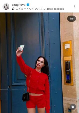 　ザギトワのインスタグラム（＠ａｚａｇｉｔｏｖａ）から