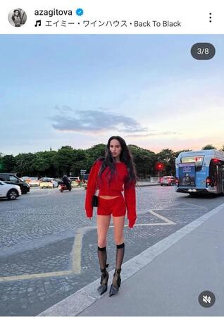 　ザギトワのインスタグラム（＠ａｚａｇｉｔｏｖａ）から