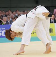 　１回戦で１本勝ちを収める阿部一二三（撮影・吉澤敬太）