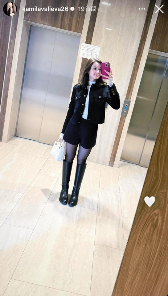 　ワリエワのインスタグラム＠ｋａｍｉｌａｖａｌｉｅｖａ２６より